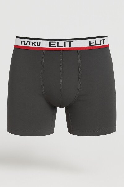 1252 Elit Erkek Modal Spor Boxer 6lı Füme 