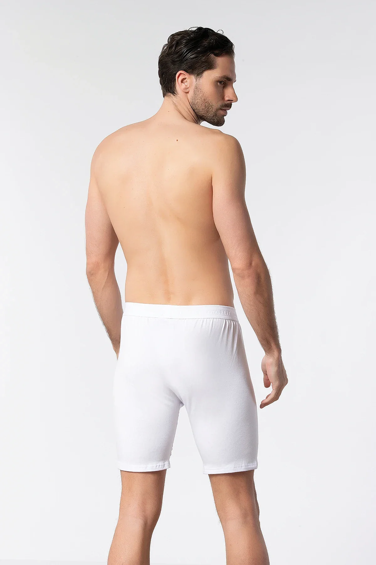 1253 Elit Erkek Uzun Boxer 6'lı Paket Beyaz - 9