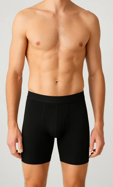 1253 Elit Erkek Uzun Boxer 6'lı Paket Siyah - TUTKU ELİT