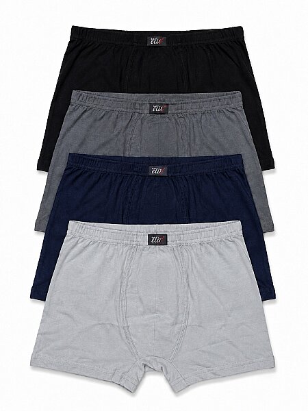 1254 Elit Erkek Bambu Boxer 6lı Karışık