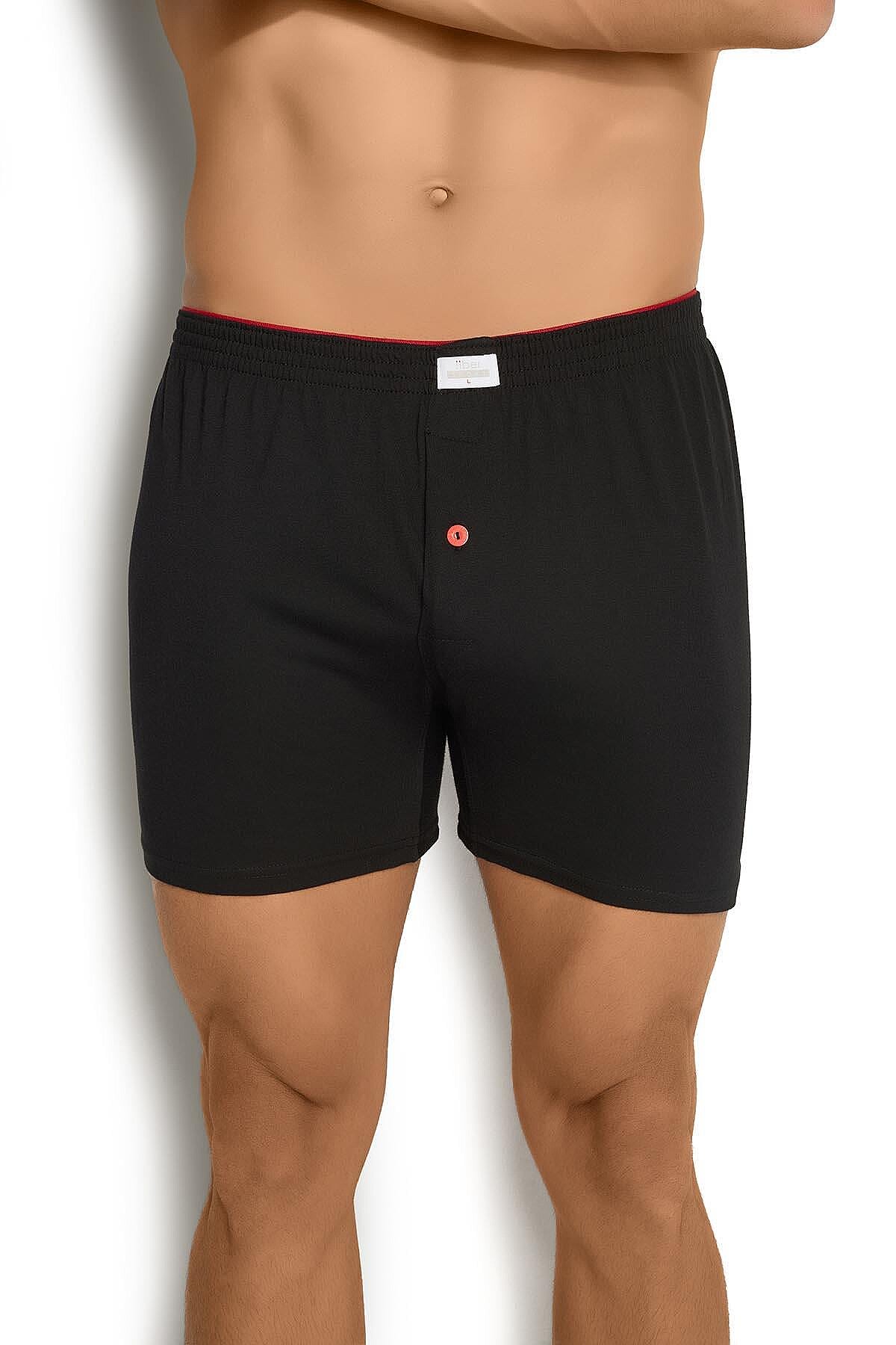 127 Jiber Erkek Havlubel Boxer 6lı Siyah - 2