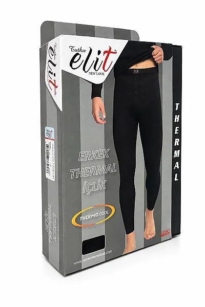 1306 Elit Erkek Termal Alt Siyah