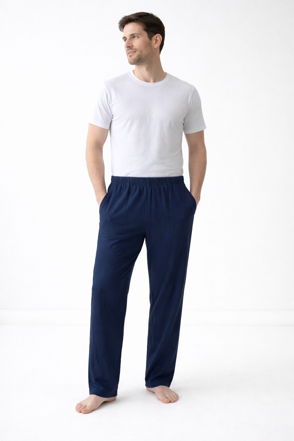 140 Hilal Erkek Cepli Pijama Altı 6'lı Lacivert - 1