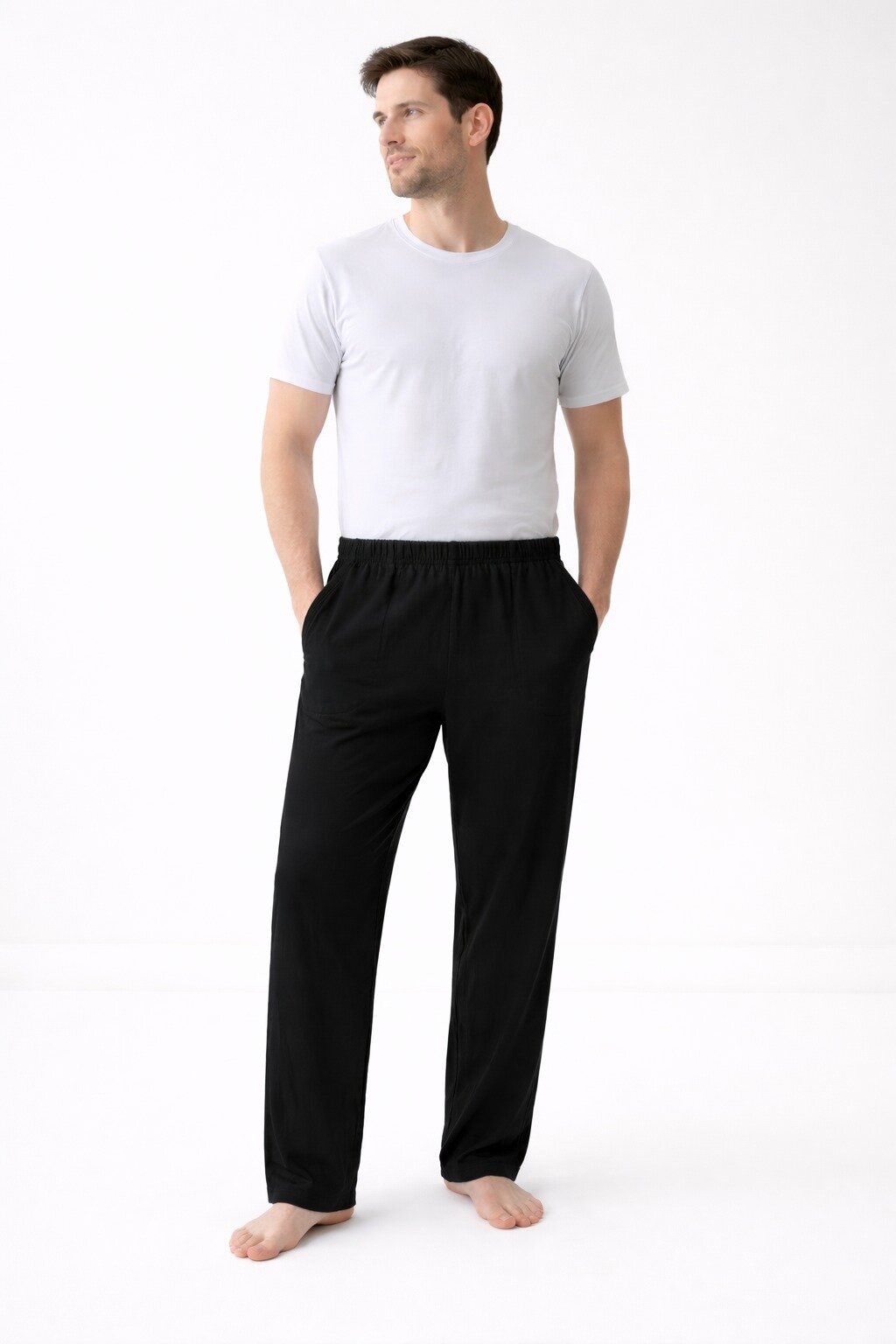 140 Hilal Erkek Cepli Pijama Altı 6'lı Siyah - 1