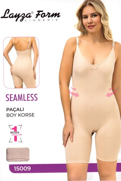 15009 Layza Form Paçalı Boy Korse Siyah - LAYZA FORM (1)