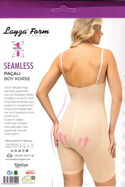 15009 Layza Form Paçalı Boy Korse Ten - LAYZA FORM (1)