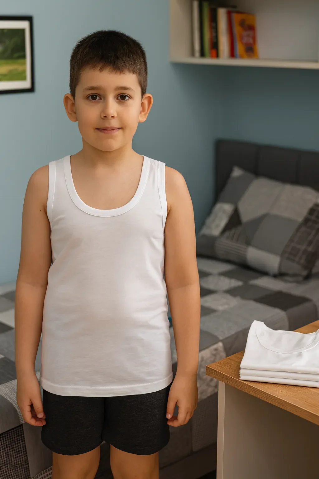 1501 Berrak Erkek Çocuk Atlet 6'lı - 1