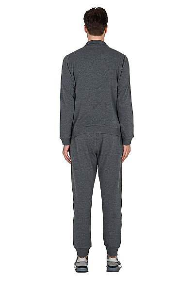 15220 Jiber Erkek Fermuarlı Eşofman Takım Antrasit - JİBER (1)