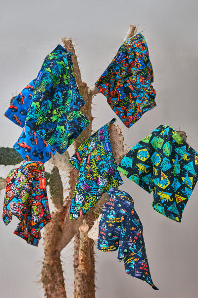 1553 Berrak Dijital Erkek Çocuk Boxer 10lu - BERRAK