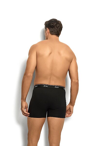 156 Jiber Erkek Likralı Boxer 6lı Siyah - JİBER (1)
