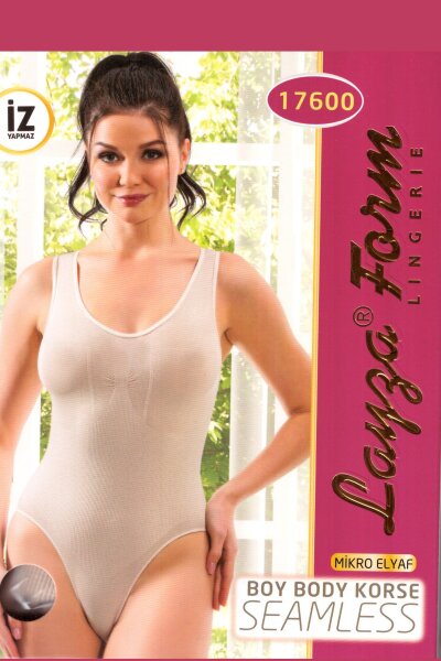 17600 Layza Form Kalın Asıkılı Boy Bady Ten - LAYZA FORM