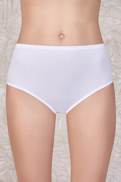 2057 Berrak Kadın Full Likra Bato 12li Beyaz - BERRAK