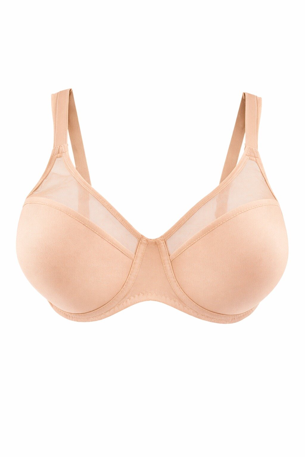 2160 Liza Şeffaf Desteksiz Sütyen 6lı Ten - 1