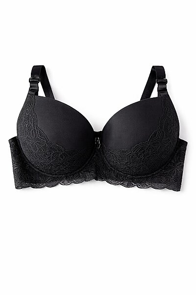 2480 Liza Mikro Dantelli Destekli Sütyen 6'lı Siyah - LİZA SÜTYEN