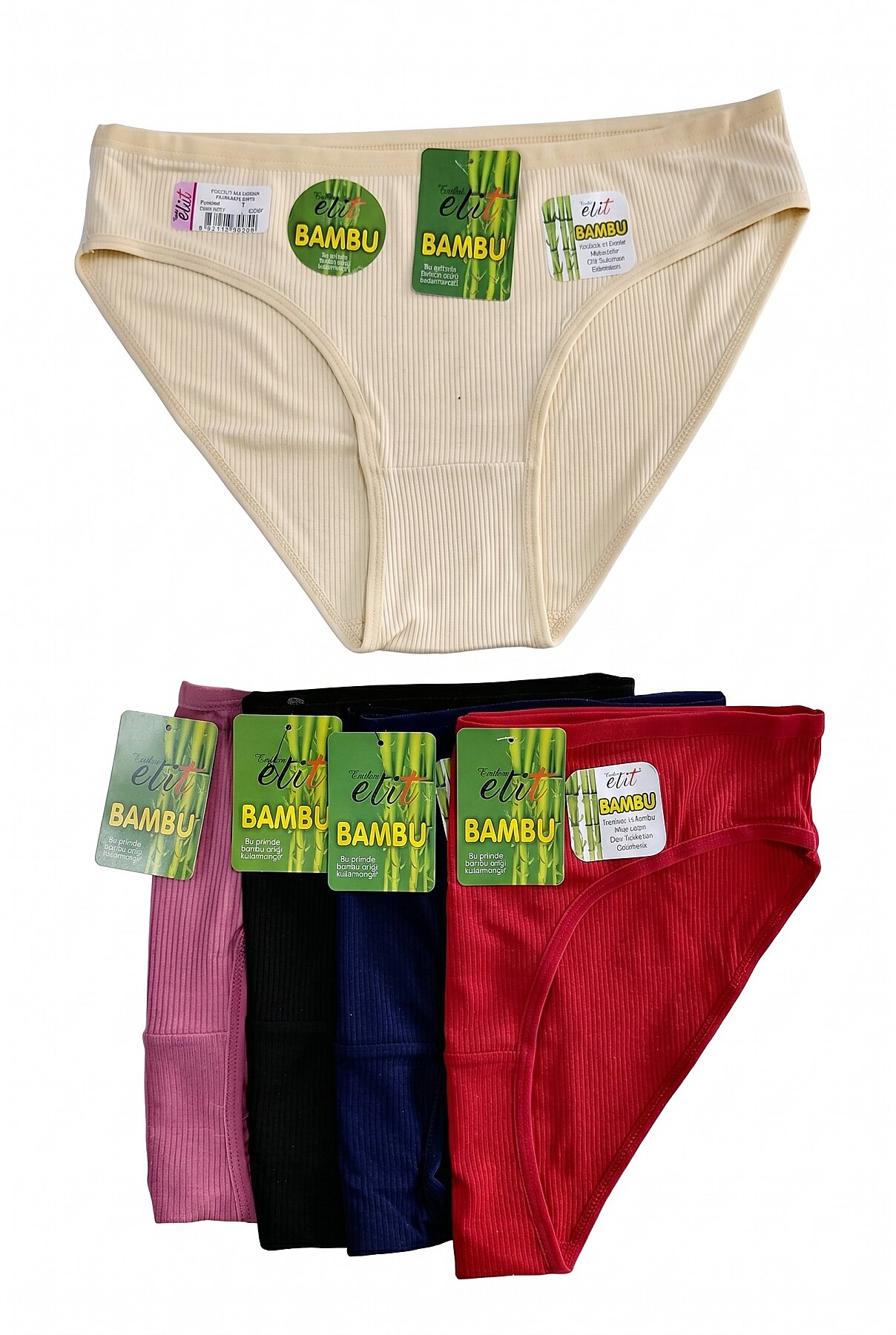2707 Elit Kadın Bambu Kaşkorse Bikini 12li - 2
