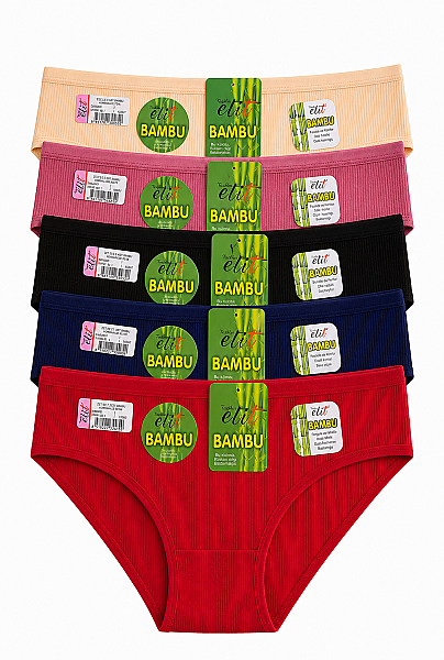 2707 Elit Kadın Bambu Kaşkorse Bikini 12li