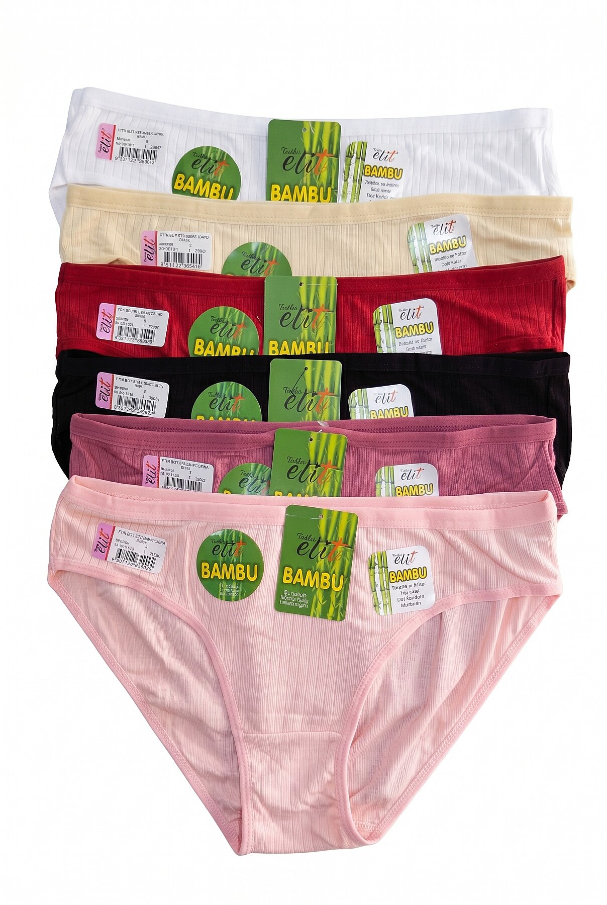 2709 Elit Kadın Bambu Derbi Bikini 12li - 3