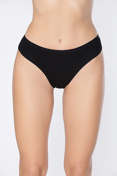 2711 Elit Kadın Bambu Düz Bikini 12li - 3