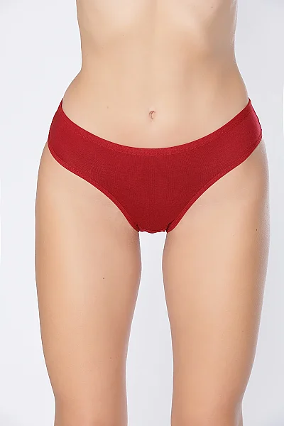 2711 Elit Kadın Bambu Düz Bikini 12li - 5