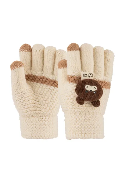 3-6 Yaş Anaokulu Örme Eldiven 6'lı Erkek - 4