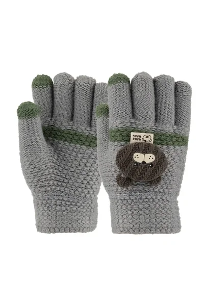 3-6 Yaş Anaokulu Örme Eldiven 6'lı Erkek - 6