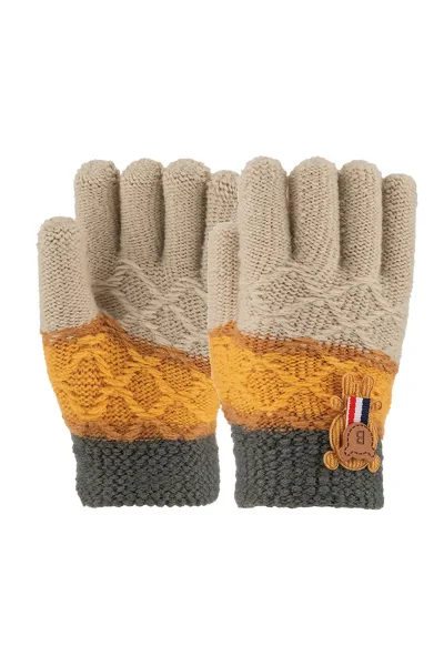 3-6 Yaş Anaokulu Örme Eldiven 6'lı Erkek - 1