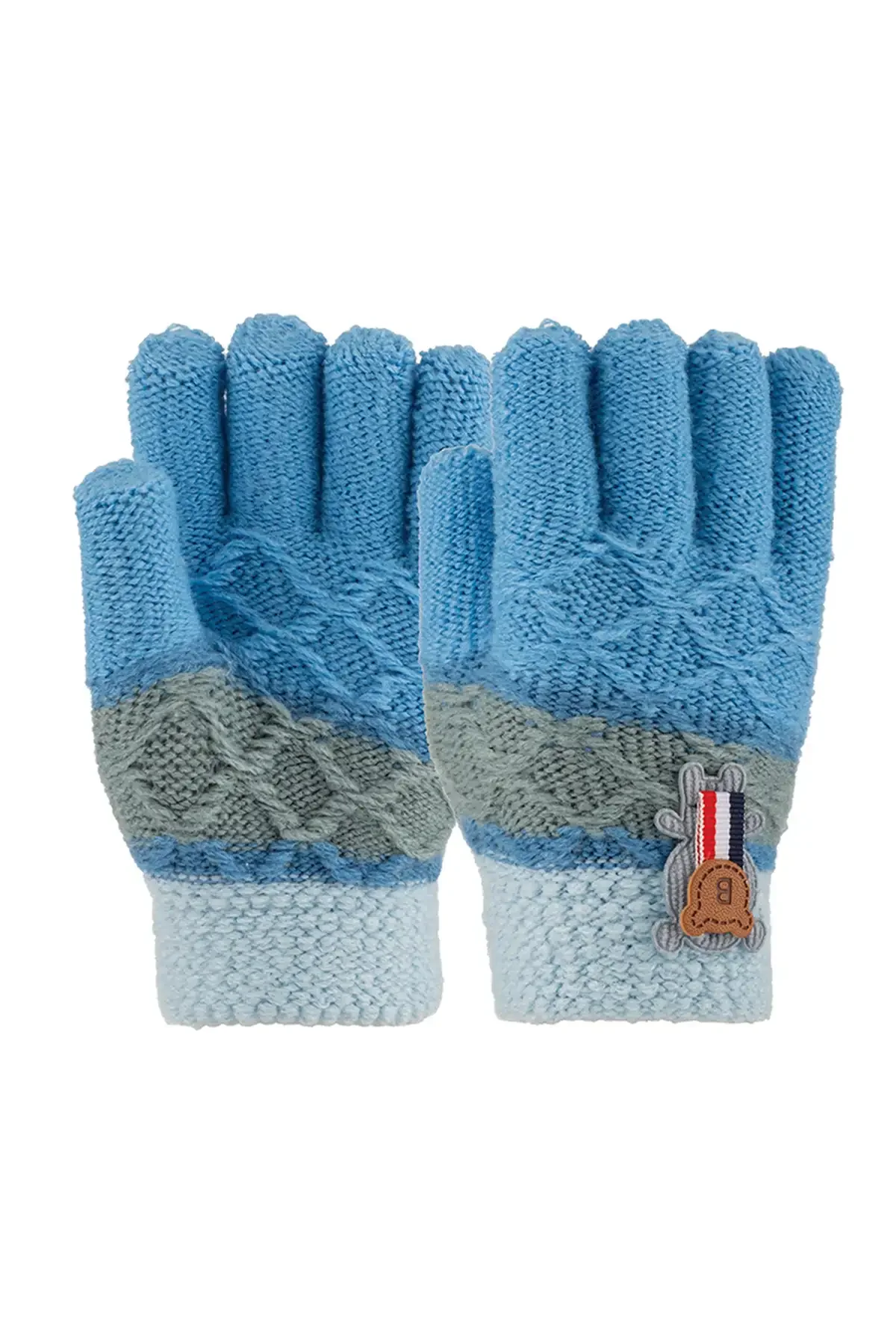 3-6 Yaş Anaokulu Örme Eldiven 6'lı Erkek - 2