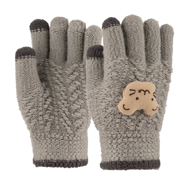 3-6 Yaş Anaokulu Örme Eldiven 6'lı Erkek - KİTTİ