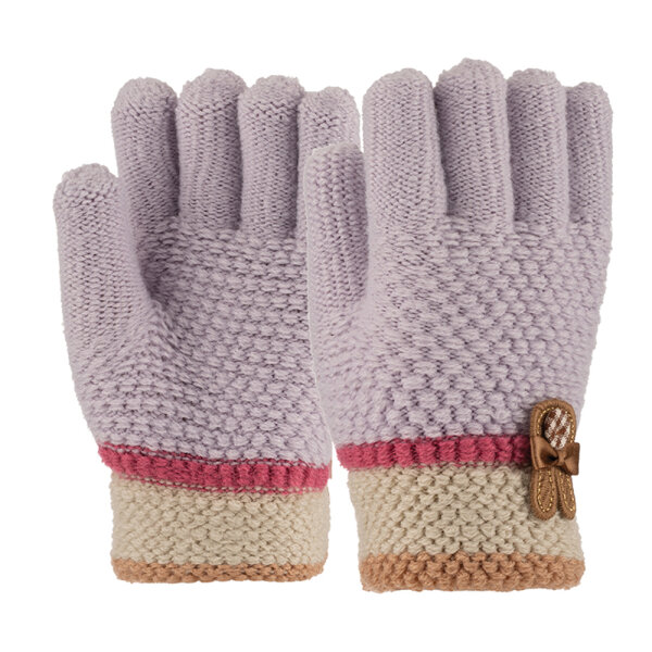3-6 Yaş Anaokulu Örme Eldiven 6'lı Kız - KİTTİ (1)