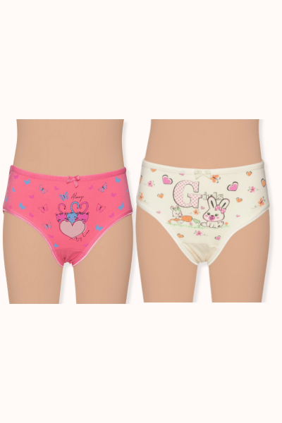 3091 Gümüş Kız Baskılı Bikini 12'li Paket - 