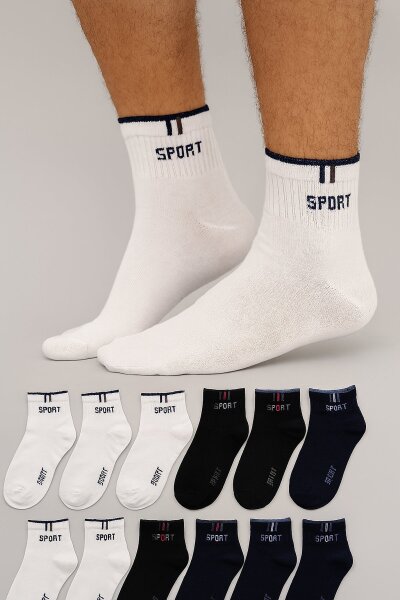 3203 Volant Erkek Sport Patik 12li - BERKA ÇORAP