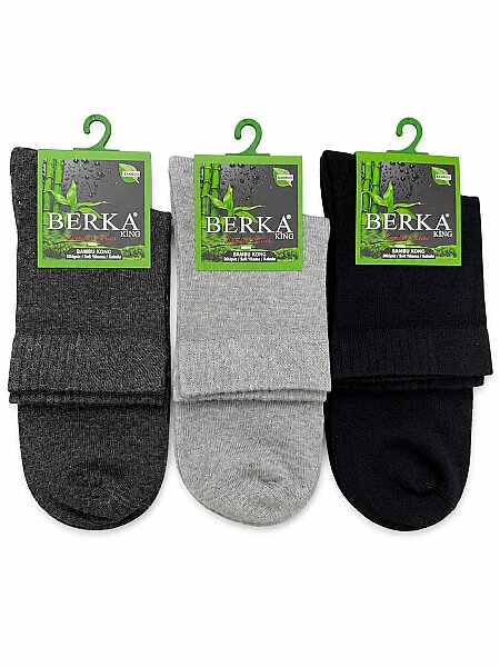 3739 Berka Erkek Bambu Konç Patik 12'li Asorti 