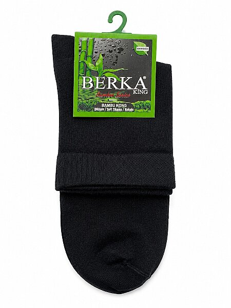 3739 Berka Erkek Bambu Konç Patik 12li Siyah