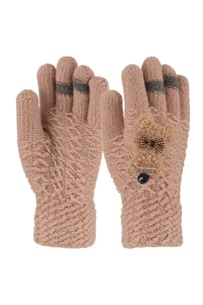 4-8 Yaş Çocuk Örme Eldiven 6'lı Kız - 3