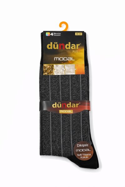 4124 Dündar Erkek Modal Likra Çorap 12li M50 - 3