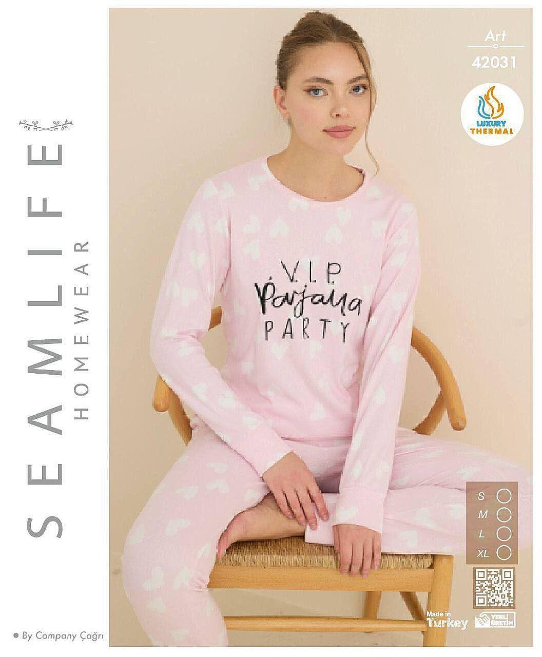 42031 Seamlife Kadın Termal Pijama Takımı - 1