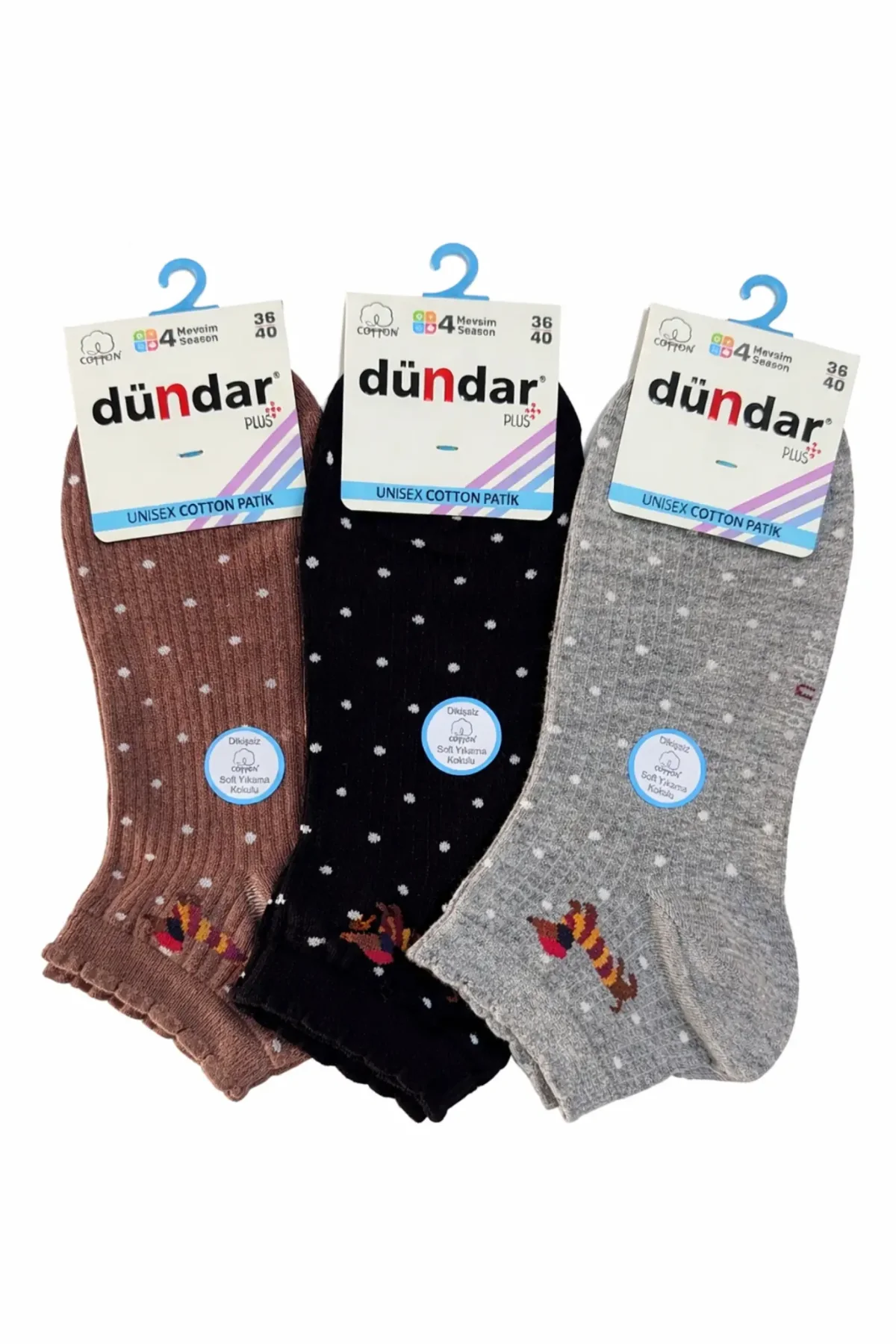 4308 Dündar Kadın Cotton Patik M-0 - 1