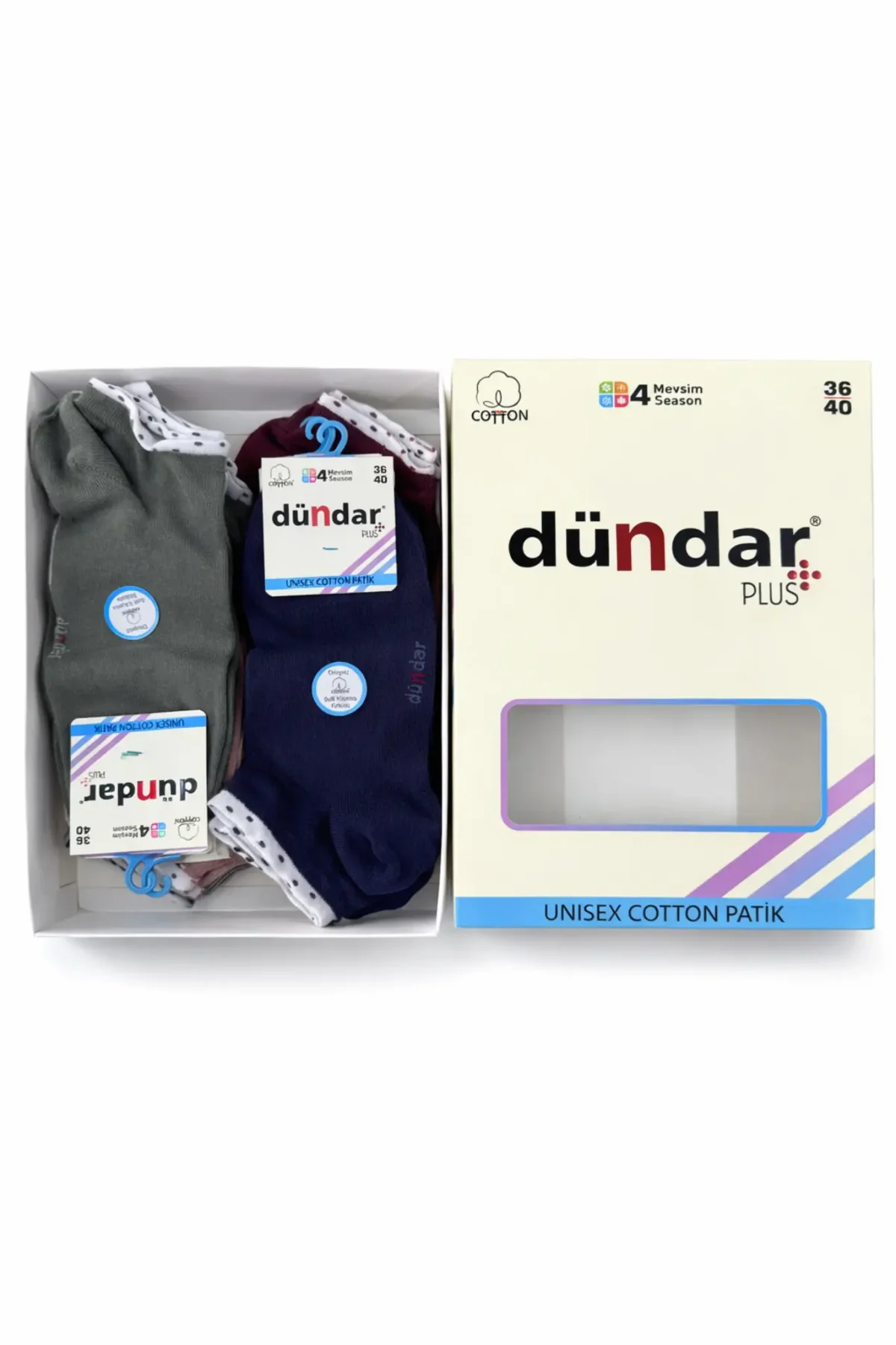 4308 Dündar Kadın Cotton Patik M-1 - 2