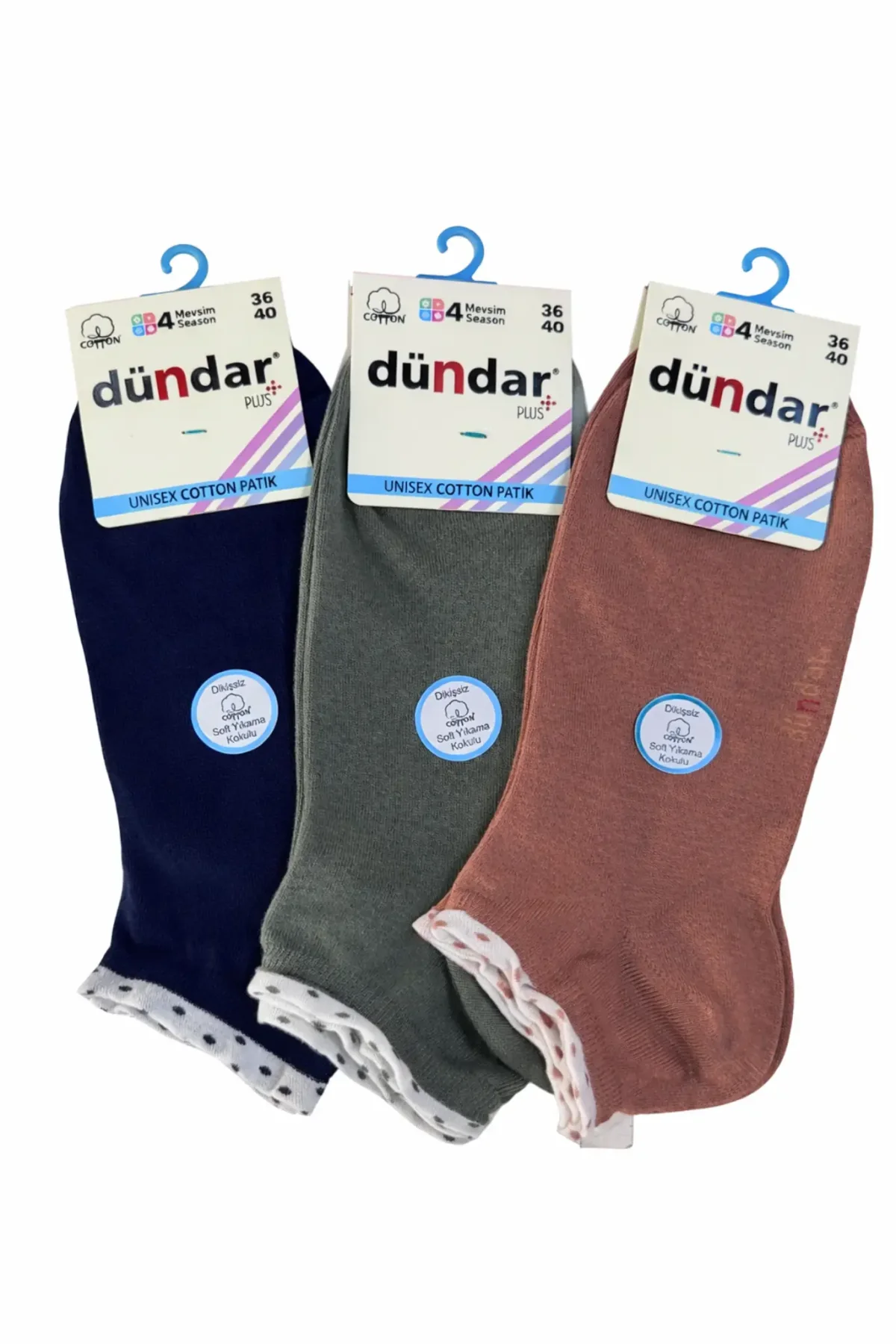 4308 Dündar Kadın Cotton Patik M-1 - 1