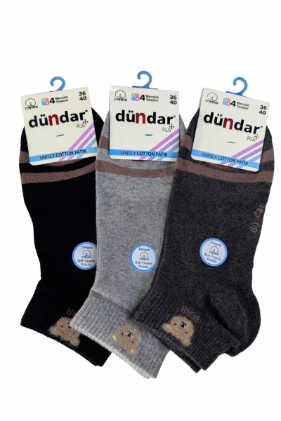 4308 Dündar Kadın Cotton Patik M-3 