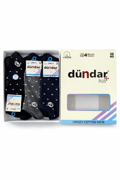 4308 Dündar Kadın Cotton Patik M-4 - DÜNDAR ÇORAP (1)