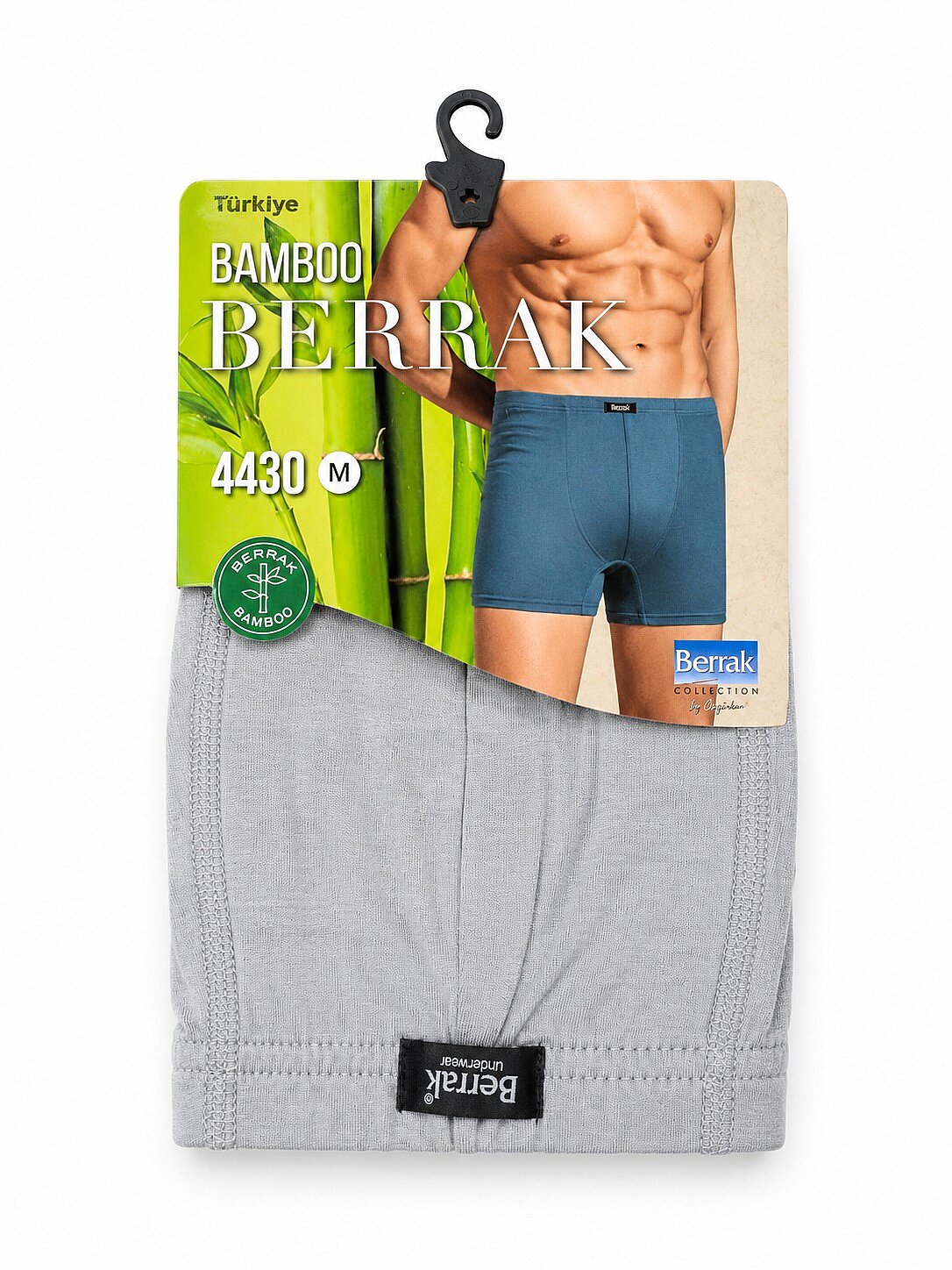 4430 Berrak Erkek Bambu Boxer 10lu  Gri - 1