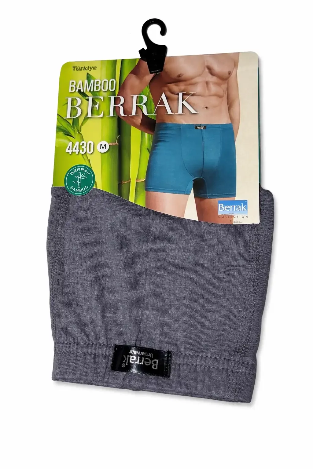 4430 Berrak Erkek Bambu Boxer 5'li Füme - 1