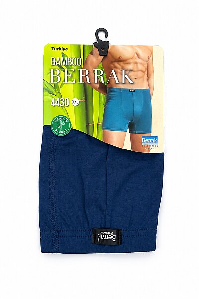 4430 Berrak Erkek Bambu Boxer 10lu Paket Lacivert 