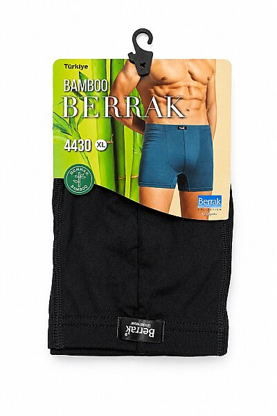 4430 Berrak Erkek Bambu Boxer 10lu Paket Siyah 