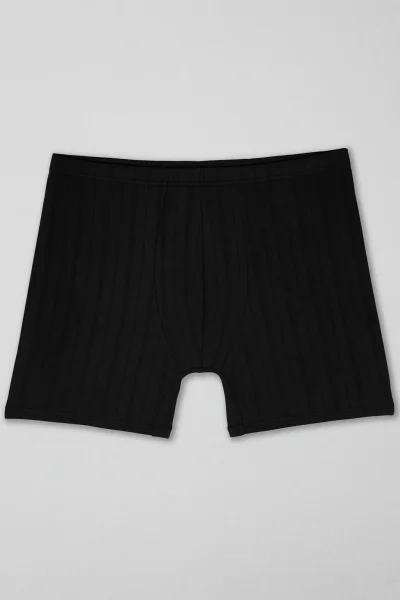 4432 Berrak Erkek Bamboo Boxer 5'li Siyah Siyah