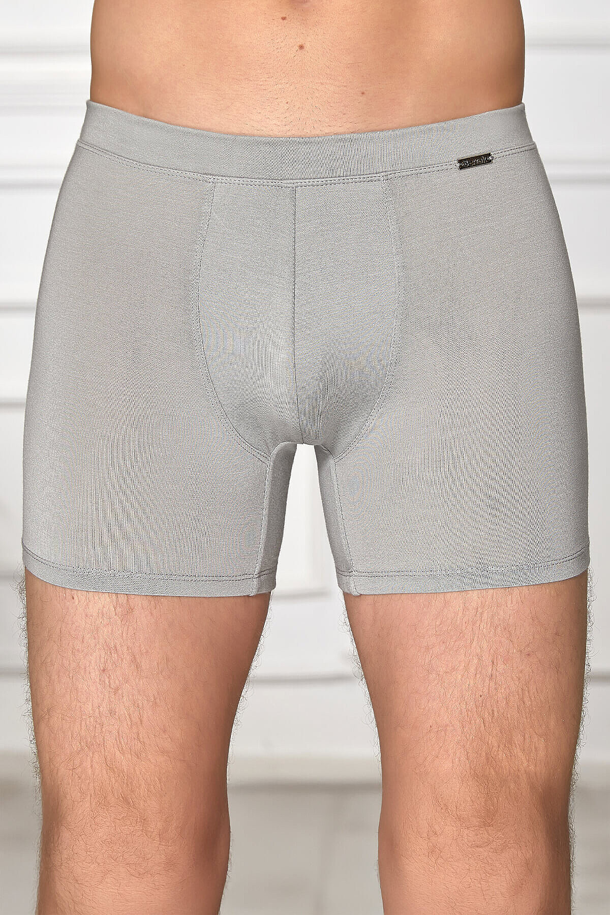 4434 Berrak Erkek Micro Modal Boxer 10'lu Gri - 1