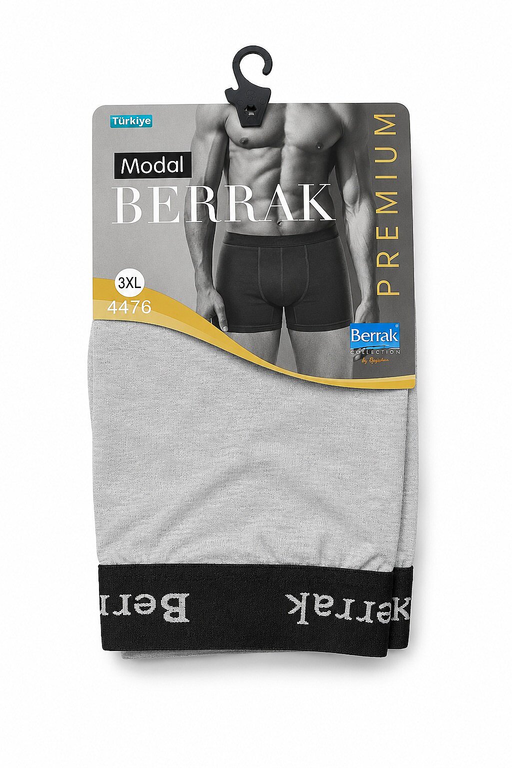 4476 Berrak Erkek Modal Boxer 10'lu Gri - 1
