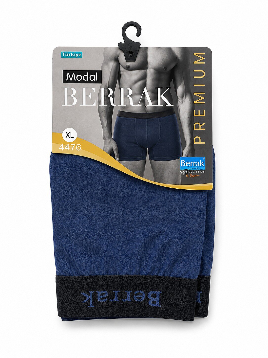 4476 Berrak Erkek Modal Boxer 10'lu Paket İndigo - 1