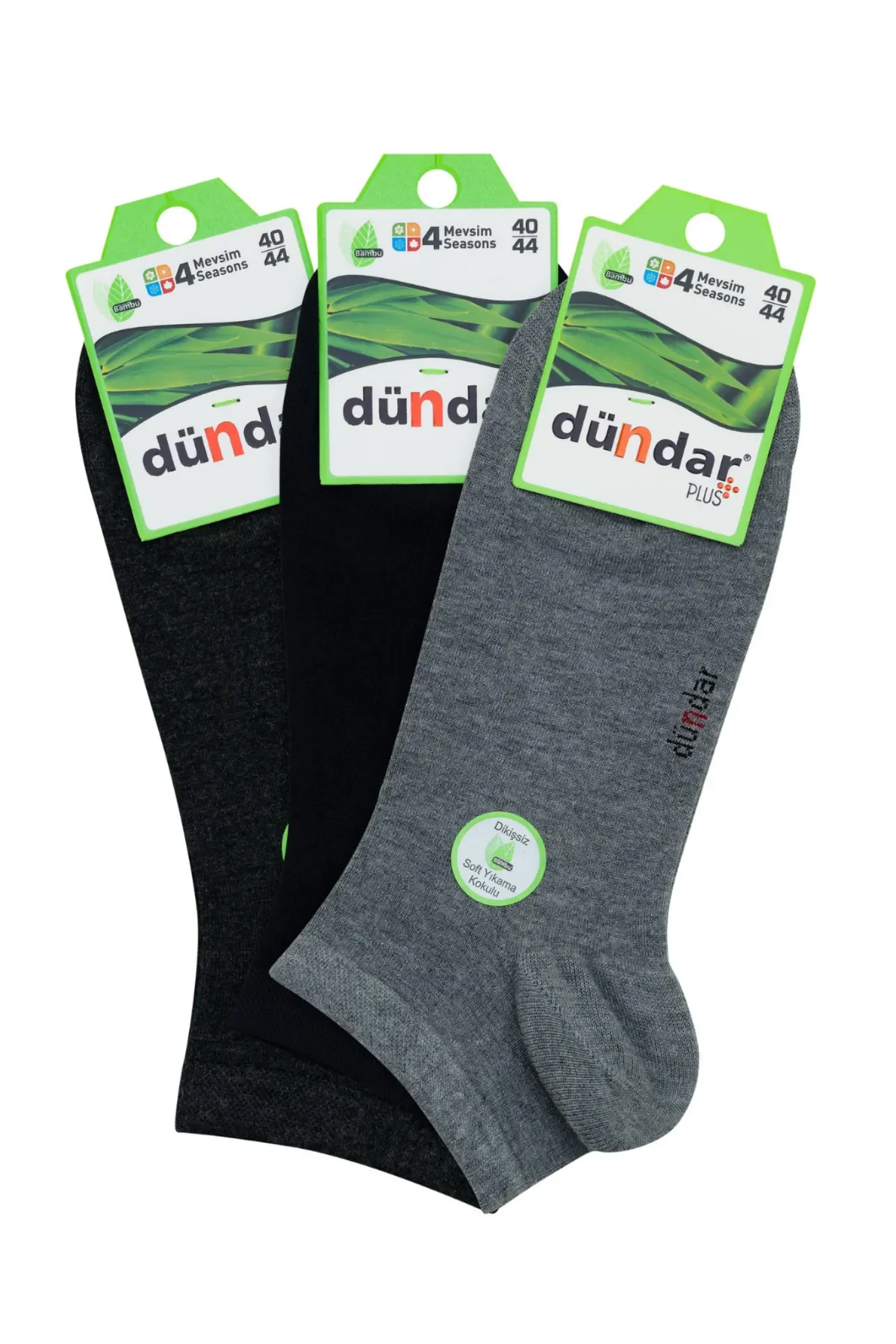 4605 Dündar Erkek Bambu Patik 12'li Karışık - 1